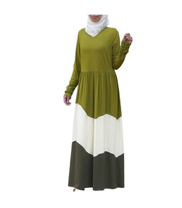 New Design Muslim Dress Colorblock Wedding Long <b>Abaya</b> High Quality Stylish Kaftan Borka Best Selling Wholesale <b>Ladies</b> Abayas - Product Image 1