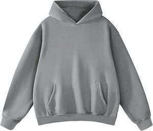 Cozy Cotton <b>Fleece</b> <b>Hoodie</b> For Men With Kangaroo Pocket Cotton <b>Fleece</b> Easy To Wear - Product Image 4