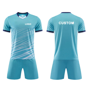 Venta al por mayor de alta calidad Oversize Street Boxy Fit Recortado Conjunto de uniformes de fútbol Camisetas de fútbol con diseño de tira de sublimación - Product Image 3