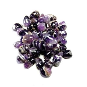 Vente en gros de pierres naturelles roulées en cristal Améthyste Chevron Agate de guérison gravée pour Reiki Chakra sculptée à la main - Product Image 6