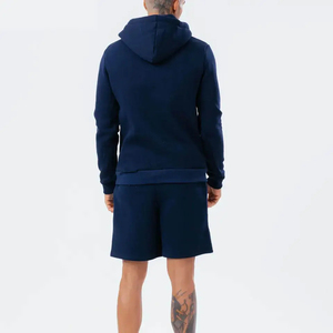 ชุดวอร์ม2ชิ้นสำหรับฤดูหนาวเสื้อฮู้ดและกางเกงขาสั้นผ้าฟลีซผ้าฝ้ายออกแบบได้ตามต้องการ - Product Image 3