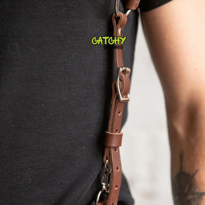 Bretelles en cuir ajustables pour hommes, élégantes et fonctionnelles - Product Image 3