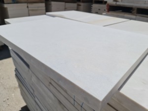 Marbre beige sablé 20x20cm, petits échantillons, dalles modernes pour sols intérieurs et allées, fabriquées en Turquie, décoration de jardin et extérieur - Product Image 3