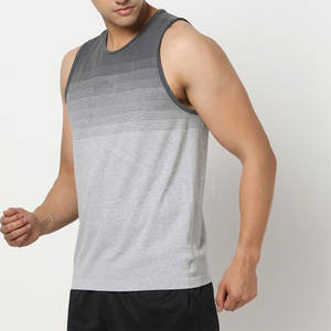 Camiseta sin mangas de gimnasio para hombre, camiseta de entrenamiento de tela transpirable, el mejor producto al por mayor, de talla grande, sin mangas, diseño liso - Product Image 1