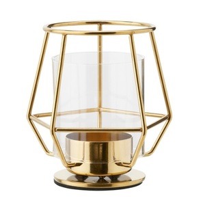 Nouvelle conception support votif finition dorée métal chauffe-plat bougeoir haut tendance maison mariage décoration accessoires - Product Image 6