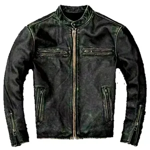 แจ็กเก็ตบอมเบอร์หนังสำหรับผู้ชายแจ็คเก็ตหนังแฟชั่นสำหรับกลางแจ้งฤดูหนาวสินค้ามาใหม่ - Product Image 1