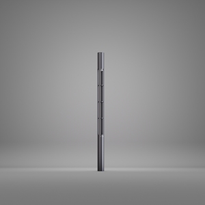 Curvex 200cm Poteau d'éclairage extérieur en aluminium LED IP65 durable et étanche pour rue publique et zones commerciales - Product Image 1