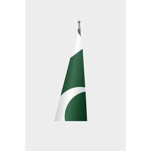 Official Interior Pakistan <b>Flag</b>-Digital Printing Aluminum <b>Pole</b> Pennant Cotton/Silk Material <b>for</b> Automotive/Insurance/Education - Product Image 3