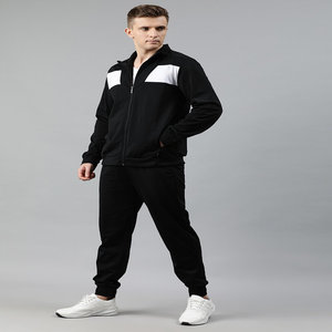 Chándal ajustado para hombre con diseño de logotipo personalizado de alta calidad, chándal deportivo de alta gama de poliéster 100% - Product Image 2