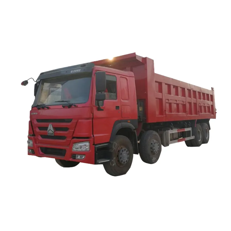 Ming High Loader Camiões basculantes Usados Caminhão basculante 375 Cavalos de Potência 8x4 RHD Heavy Duty Camião basculante Preços unitários