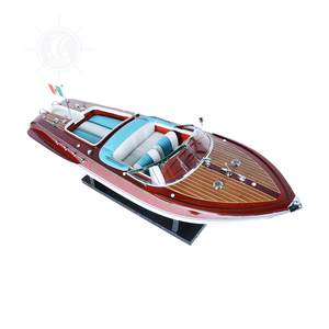Modelo de lancha rápida Riva Aquarama hecho a mano de madera, regalo clásico pintado y decoración artística para el hogar y la Oficina (65.5Lx19Wx19H cm) - Product Image 2