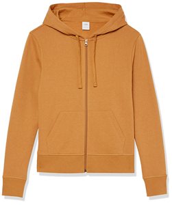 Pull à capuche jaune moutarde imprimé personnalisé pour femmes Sweat à capuche d'automne zippé au design original Sweats à capuche teints unis - Product Image 6