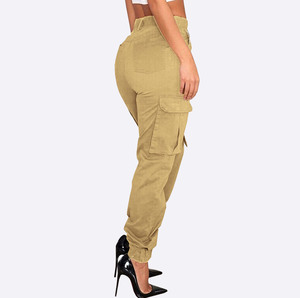 KATBROS INDUSTRY OEM Venta al por Mayor Pantalones Cargo Casuales de Invierno para Mujer, Cintura Elástica, Tela de Lona/Algodón/Poliéster, Personalizables, Alta Calidad - Product Image 2