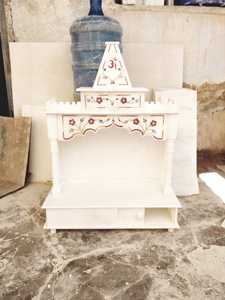 Templo de mármol hecho a medida con incrustación, ideal para tiendas de decoración del hogar y para diseñadores de interiores en borde de color rojo - Product Image 2