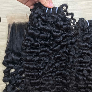 Extensions de cheveux chinois bouclés birmans vibrants et rebondissants (8 "-32") Tissage de cheveux Remy vierges - Product Image 4