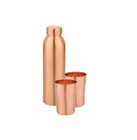 Meilleur prix bouteille d'eau en cuivre bouteille d'eau de qualité standard pour la maison et le bureau bouteille d'eau florale en cuivre meilleure vente