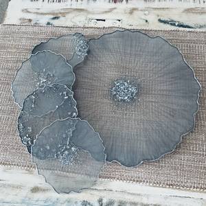 COMPREND des sous-verres en résine de luxe faits à la main tampons carrés colorés personnalisables pour ensemble de tapis de cuisine de table meilleur prix - Product Image 5