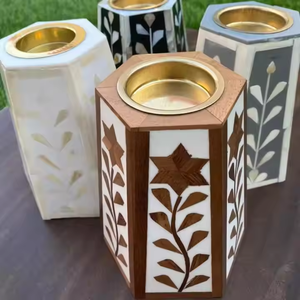 Nouveau brûleur d'encens élégant avec finition en incrustation d'os brillante, brûleur de Bakhoor avec finition en incrustation d'os - Product Image 2