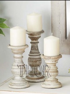 Juego de 3 candelabros cónicos, centro de mesa decorativo de vidrio para mantel de mesa de boda o inauguración de la casa para el hogar y la Oficina - Product Image 2