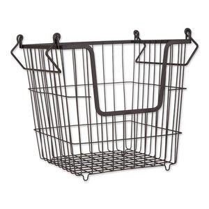 Panier en métal ouvert de rangement de cuisine avec double poignées latérales Organisateur d'ustensiles - Product Image 2