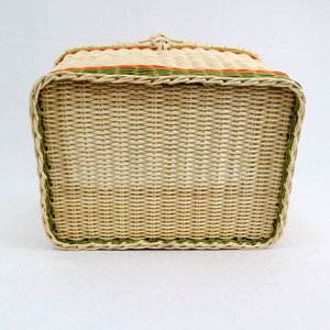 Panier en rotin fait main en édition limitée panier de rangement tissé décoratif unique coloré pour la maison ou le bureau cadeau parfait - Product Image 4