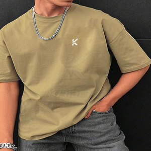 เสื้อยืดโอเวอร์ไซส์ผู้ชาย ทรงสมัยใหม่ ใส่สบาย แฟชั่นสตรีทเทรนดี้ น้ำหนักเบา ระบายอากาศได้ดี คุณภาพสูง ผ้าฝ้าย 100% - Product Image 4
