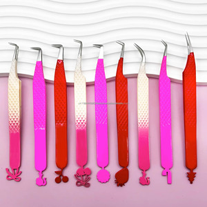 Pinzas Curvas Profesionales de Acero Inoxidable con Punta Inclinada, Mango Cómodo, Estilo Moderno, Depilación de Cejas, Belleza, Cosméticas - Product Image 2