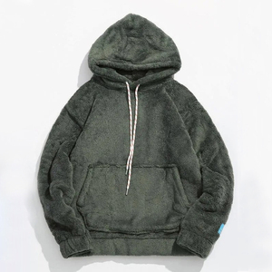 Sudadera con Capucha Lisa para Hombre, Sudadera con Capucha de Algodón Grueso, Impresión de Logotipo Personalizado, Ropa Casual de Invierno - Product Image 4