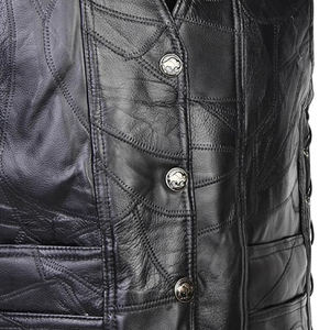 Chaleco de cuero de motocicleta ligero y transpirable para hombre de alta calidad con logotipo personalizado estilo informal Uso de invierno al aire libre precio bajo - Product Image 5