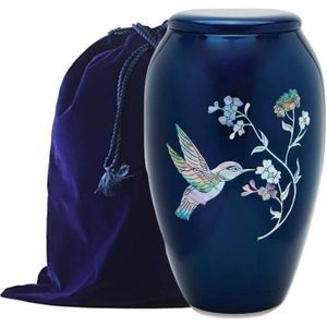 Urna de cremación de estilo americano impermeable de metal hecha a mano de alta calidad para cenizas humanas con tamaño y color personalizables - Product Image 2