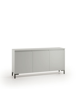 Terraneo Large Modern Wood <b>Sideboard</b> with Three Doors and Ample <b>Storage</b> Space for Dining Room and Living Room - Product Image 1