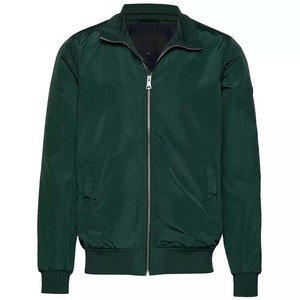 Top Trending Men's Canvas Bomber Jacket Breathable Windproof Design Front Logo High Quality Wholesale with Customizable Options - Product Image 1