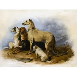 HIGHLAND CHIENS E. Landseer Carrelage de céramique en marbre mural pour cuisine et salle de bain Accessoires de carrelage pour dosseret - Product Image 1