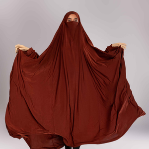 ชุดเดรสยาวถึงพื้นสำหรับมุสลิมชุดเดรสผ้าโพลีเอสเตอร์ระบายอากาศได้ดี - Product Image 1