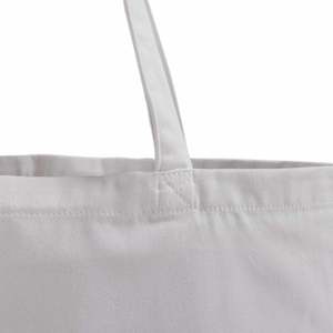 Bolsas de Mano de Lona 100% Algodón para Sublimación, Grandes, Blancas, Reutilizables, Ecológicas, con Estampado de Letras, Asa para el Hombro, 14x10 Pulgadas - Product Image 4
