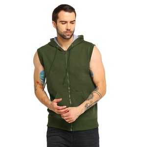 Fabricante suministro personalizado EE. UU. tamaño 2024 verano Streetwear camiseta sin mangas para hombres sudaderas con capucha térmicas sin mangas 100% mezclas de algodón - Product Image 1