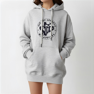 Robe à capuche en gros | Robe pull en polaire avec impression et broderie de logo personnalisé Accepter Logo personnalisé, impression et broderie - Product Image 2
