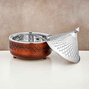 Cacerola de Metal Hecha a Mano 2026 con Tapa Decorativa para Cocinas Tradicionales y Mesas de Comedor que Requieren Elegancia Funcional - Product Image 5
