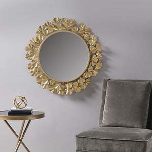 Gold Plated <b>Balls</b> Frame Luxury Vanity <b>Mirror</b> Minimalist Quality Modern Indoor Wall Decor Wholesale for Home Use Only - Product Image 6