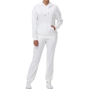Pantalons de jogging légers et respirants à capuche pour femmes, imprimés, ensembles de survêtement de sport 2 pièces, tailles plus grandes, différentes couleurs - Product Image 1