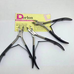 Nail Supplies <b>Tools</b> Black Color Coated Nail Nipper Stainless Steel Manicure Nail Nipper Ingrown Cuticle Remover Nail Nipper - Product Image 1