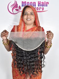 Exportation de cheveux bouclés de qualité supérieure, 1 frontal, tissage doux, longue durée, lisse, soyeux, épais, pleine densité, provenant d'un fournisseur d'usine, en vente - Product Image 2