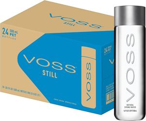 Vente en gros d'eau de source naturelle Voss de qualité supérieure, lot de 12 bouteilles en PET 100 % recyclé, eau potable - Product Image 1