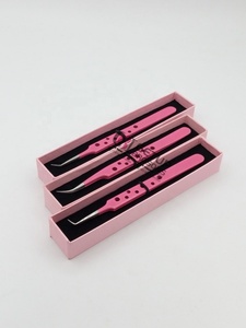 ขายส่ง คีมต่อขนตาแบบวงกลม GETUP BROSONS IMPEX 90 องศา สีชมพูเคลือบผง คีมโค้งสแตนเลส - Product Image 4