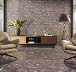 Double Charged Vitrified White Marble Porcelain Floor Wall Tiles Roar Brown Porcelanato Glossy <b>Ceramic</b> for Outdoor Bathroom Use - Product Image 6