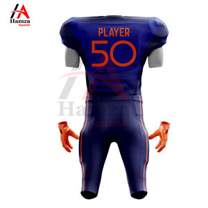 Uniforme de football américain de qualité supérieure motif triangle noir 180GSM 100% polyester respirant court OEM sur mesure adulte - Product Image 6