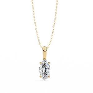 18K Gold Pendant with Stunning Lab Grown Diamond Premium Diamond Pendants & Charms - Product Image 1