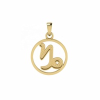 Bijoux du zodiaque personnalisés cadeau de Noël personnalisé plaqué or signe du capricorne charme du zodiaque collier pendentif astrologie pour les femmes
