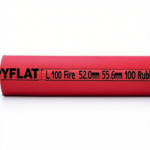 PYROFLAT L.100 Fire <b>Hose</b> 52.0mm ID 55.6mm OD Pack Size 100 Rubber <b>Hoses</b> - Product Image 2