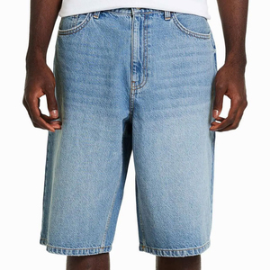 Prix de gros OEM Short en jean pour hommes Short d'été 100% coton Jeans pour hommes Pantalon en jean court délavé à la pierre - Product Image 6